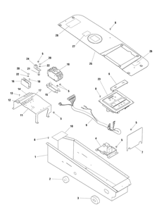 Control Panel Group Diagram and Parts List for 040488-00  Briggs and Stratton Generator